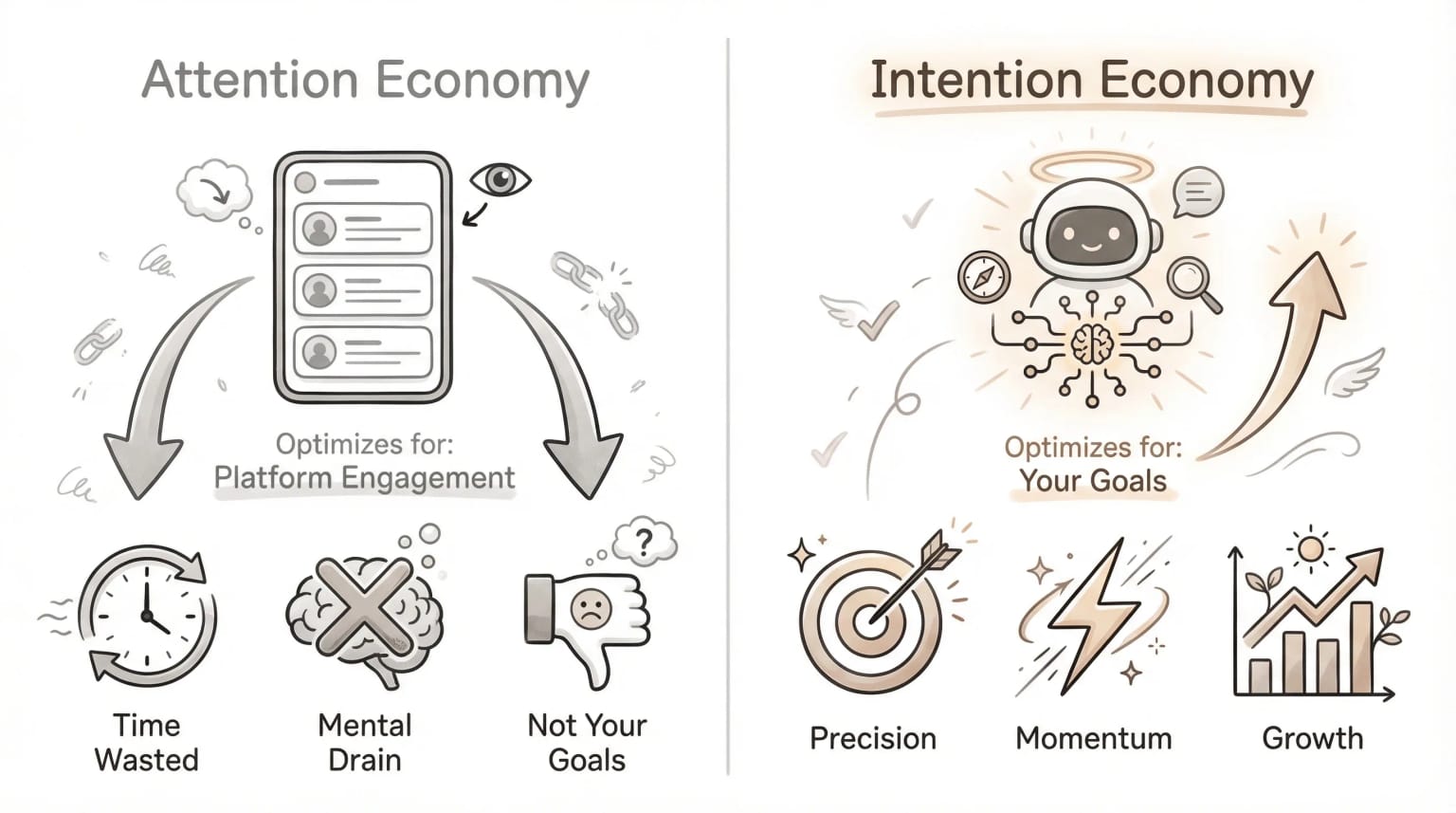 Attention Economy vs Intention Economy — who does the algorithm serve?