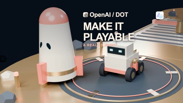 OpenAI Dot, a ceramic courier and coral rocket